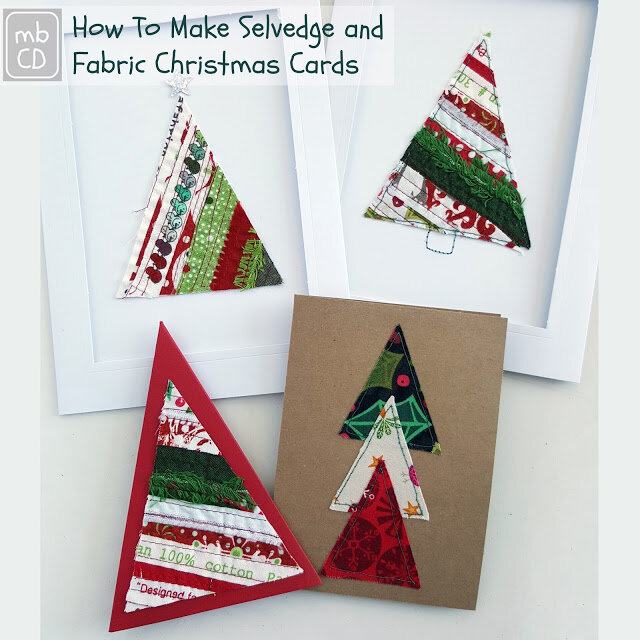 Selvedge and Fabric Christmas Cards