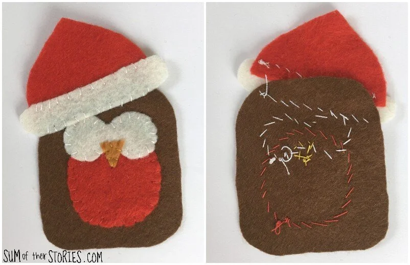How to make a Mini Felt Robin - Festive Sew a Softie — Sum of their ...