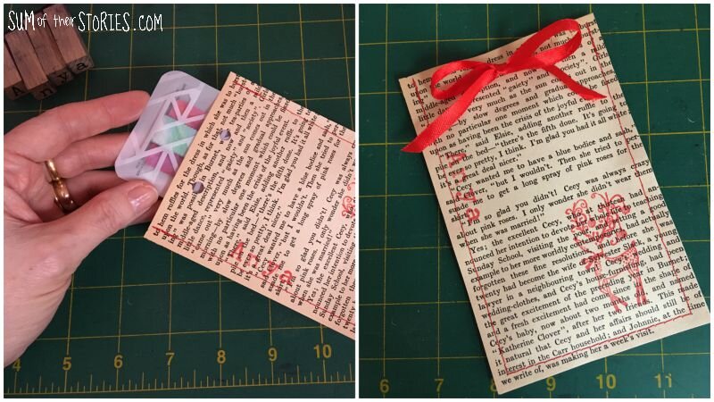 how to make book page gift bags