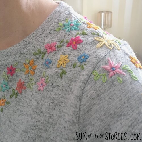 Embroidered Jumper Upcycle — Sum of their Stories Craft Blog