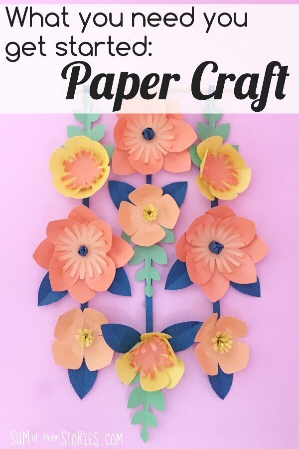 What you need to get started with paper craft