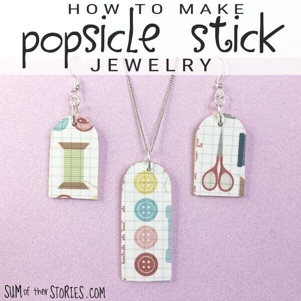 How to make jewelry from popsicle sticks