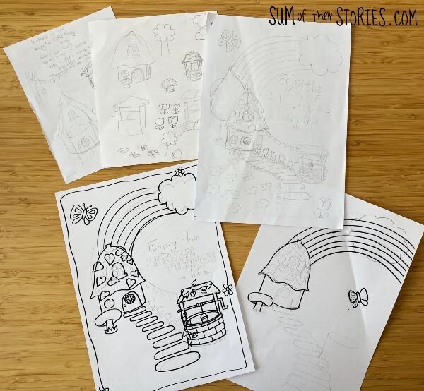 Fairy Garden Free Printable Colouring Page — Sum of their Stories Craft ...