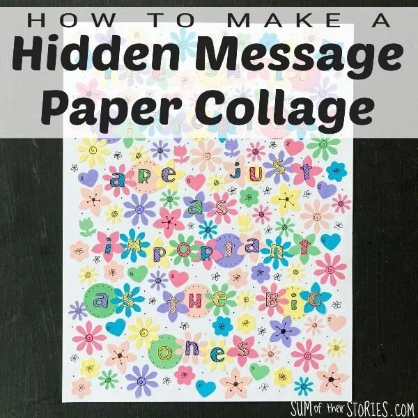 Hidden Message Paper Collage