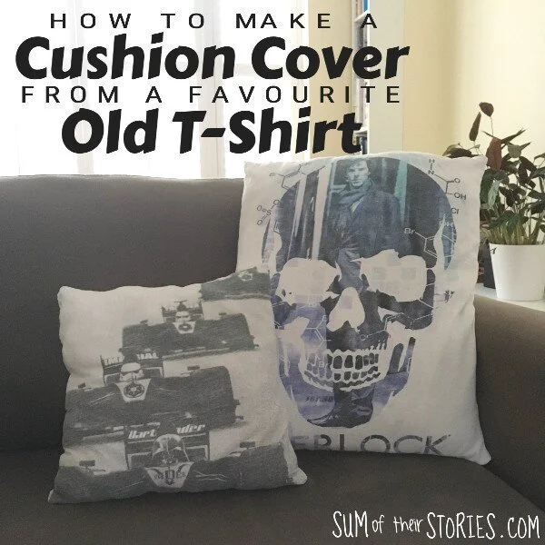 How to make a cushion cover from a favourite old T-shirt