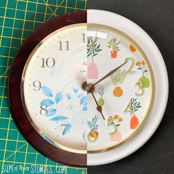 old clock makeover diy