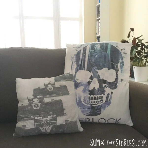 How to make a cushion cover from a favourite old Tshirt — Sum of their