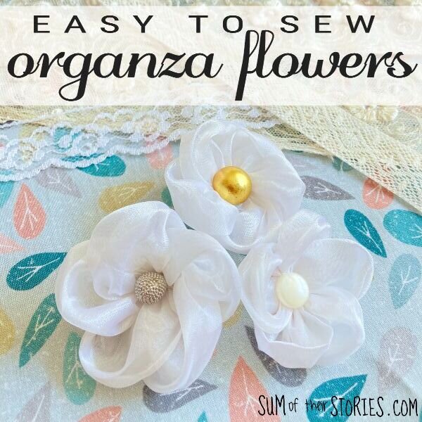 easy to sew organza flowers