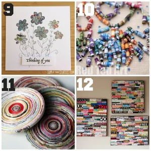Craft Projects with old Magazines — Sum of their Stories Craft Blog