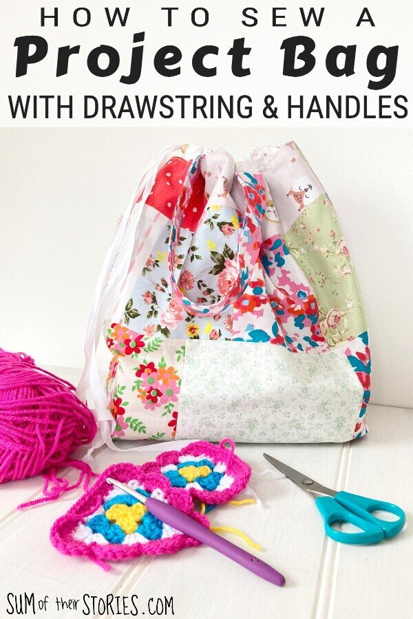 how to sew a bag with handles and drawstring