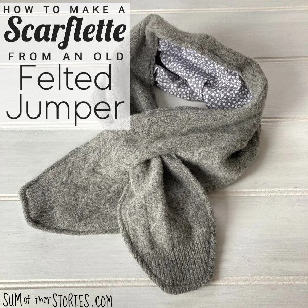 How to Make an Upcycled Scarflette