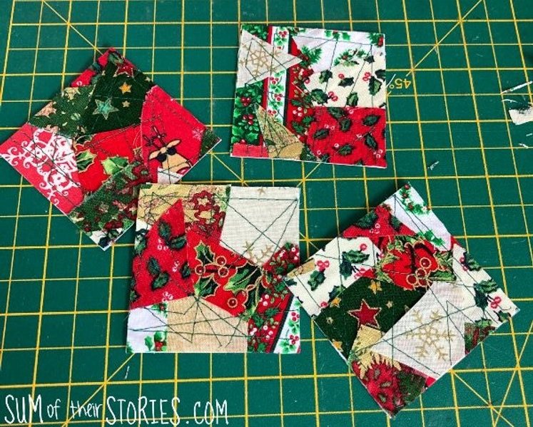 How to make Christmas Cards with scrap fabric — Sum of their