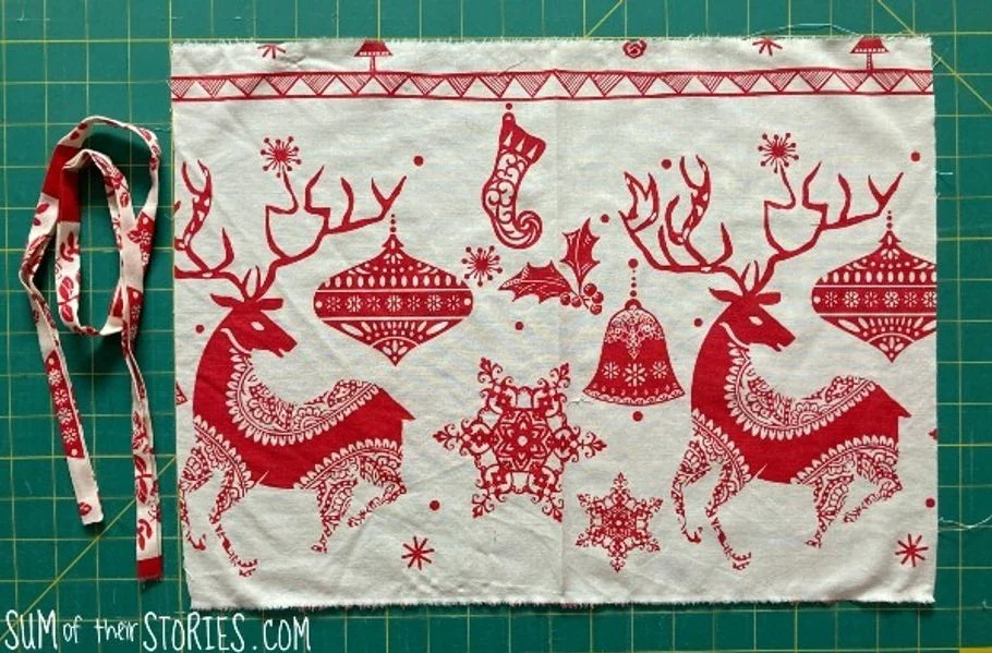 How to make the easiest reusable fabric Christmas gift bags — Sum of