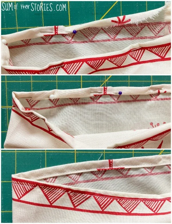 How to make the easiest reusable fabric Christmas gift bags — Sum of ...
