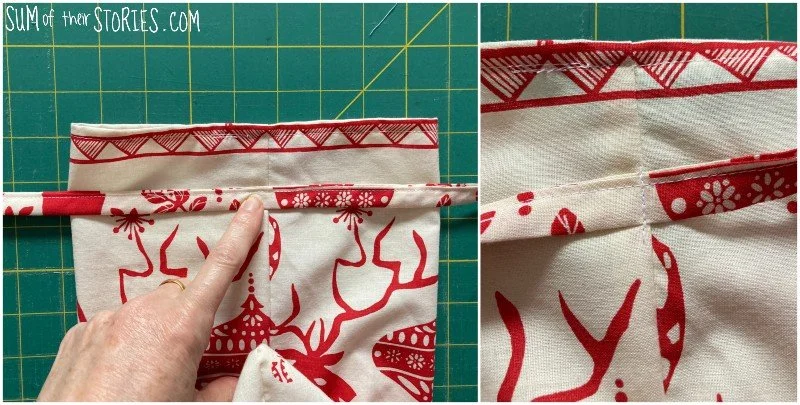How to make the easiest reusable fabric Christmas gift bags — Sum of ...
