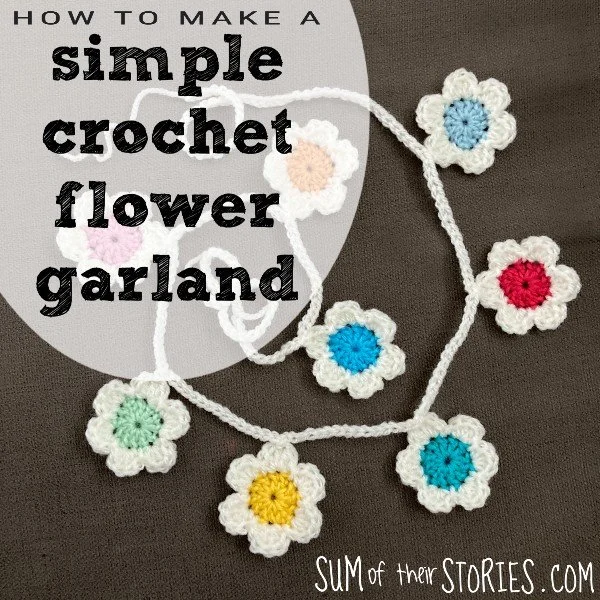 How to make a simple flower crochet garland