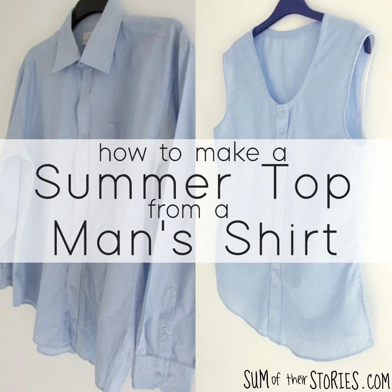 Easy Summer Top Pattern Review and shirt upcycle