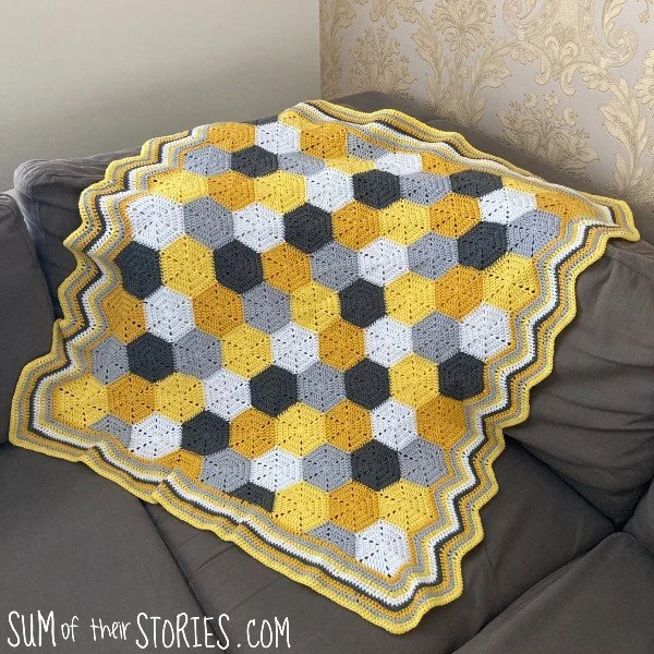 Honeycomb baby blanket hotsell