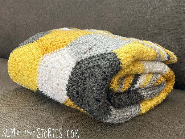 Honeycomb Crochet baby Blanket — Sum of their Stories Craft Blog
