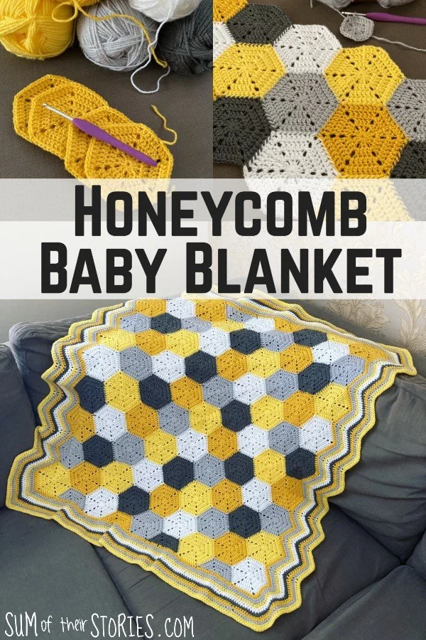 Honey Bee Honeycomb Baby Blanket Crochet Pattern Free Crochet Baby