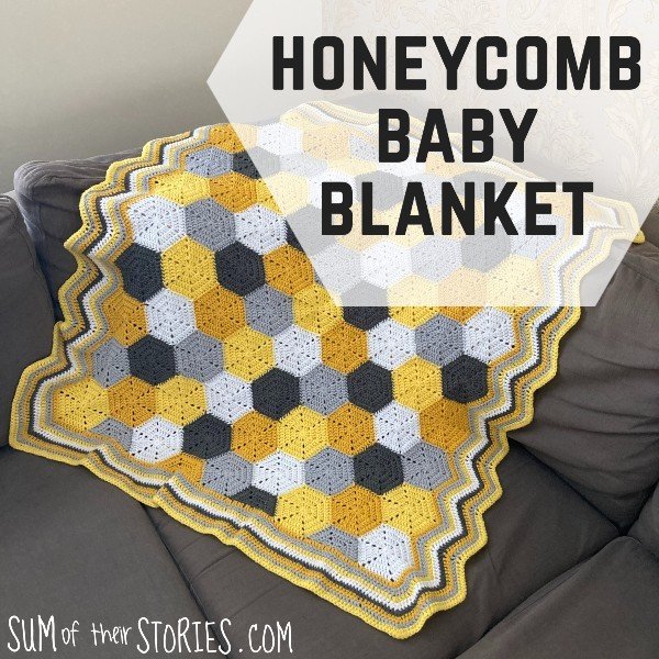 Gingham Crochet Baby Blanket Tutorial — Sum of their Stories Craft Blog