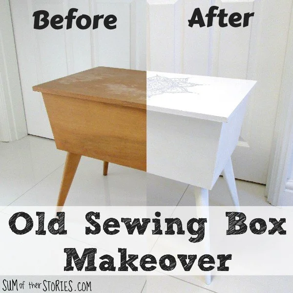 Mandala Painted Sewing Box
