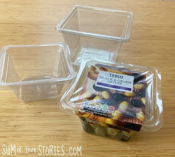 Upcycling Plastic Food Containers into Pretty Storage — Sum of their  Stories Craft Blog