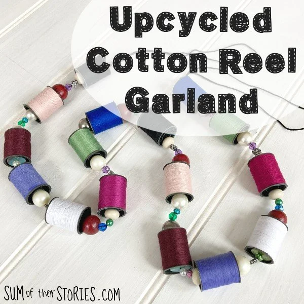 Upcycled Cotton Reel Garland