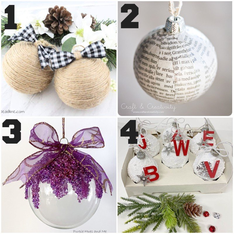 4 Christmas bauble makeover ideas