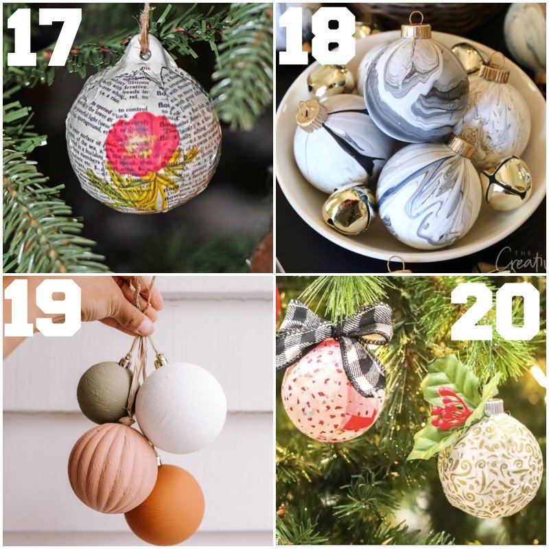 4 upcycled Christmas bauble ideas