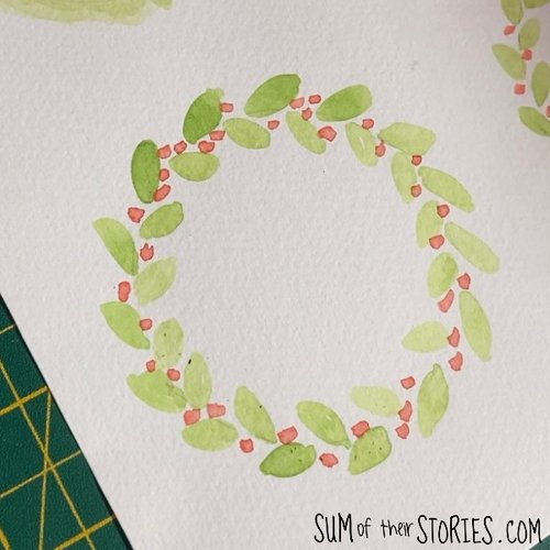 How to make Easy Watercolour Christmas Cards — Sum of their Stories ...