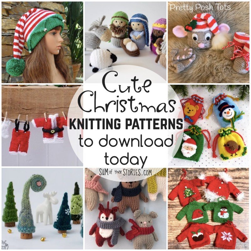 Cozy and Creative christmas decoration knitting patterns for a Festive Home