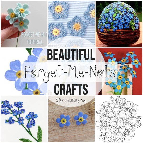 Blue enamel forget-me-not flower pin badge x 10 - Alzheimer's Society