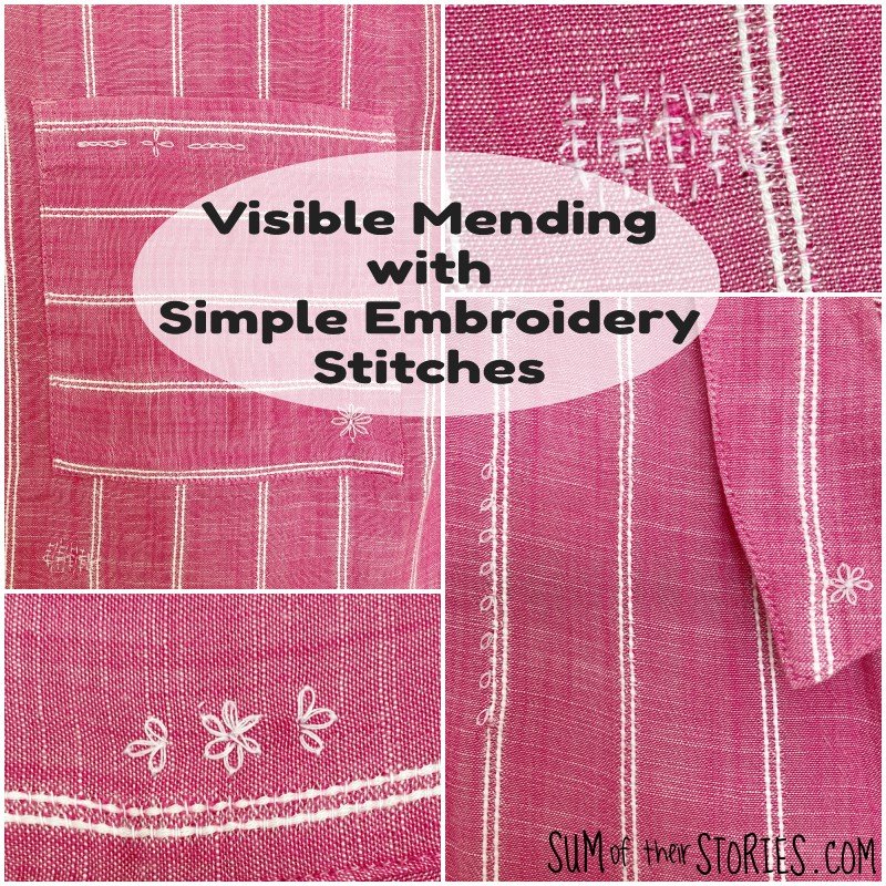 How to do visible mending - Gathered