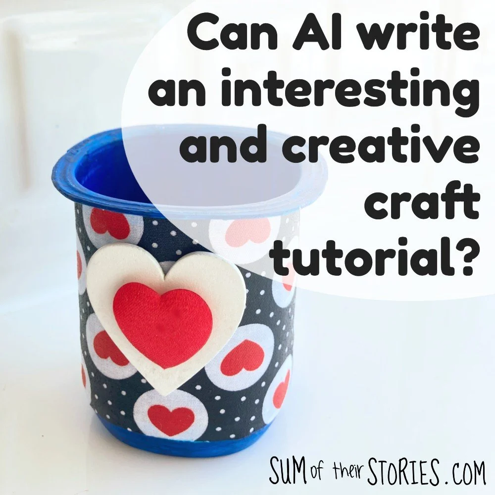 Can AI write an interesting and creative craft project tutorial?