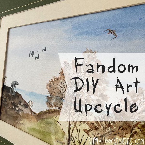 Fandom DIY Art Upcycle — Sum of their Stories Craft Blog