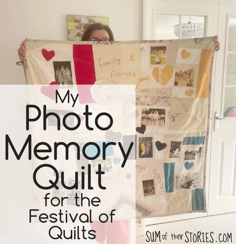 My Photo Memory Quilt for the Festival of Quilts