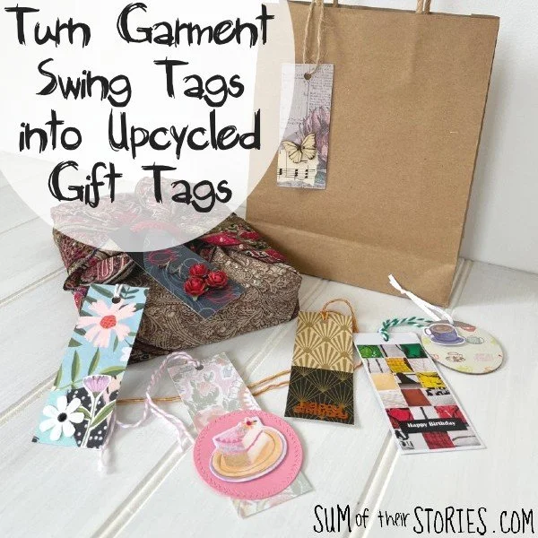 Turn Garment Swing Tags into Gift Tags