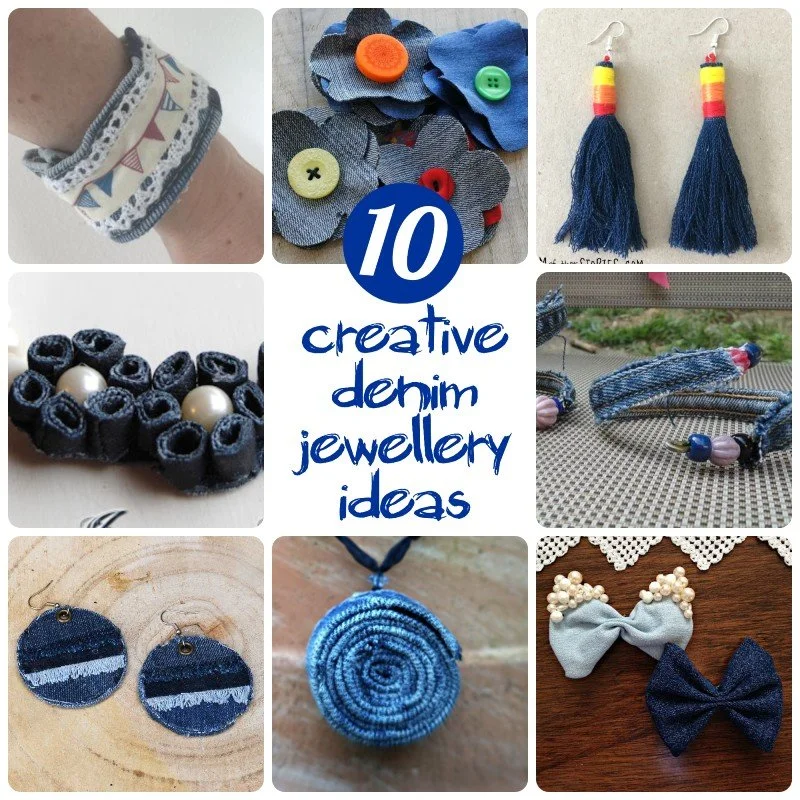 10 Creative Denim Jewellery Ideas
