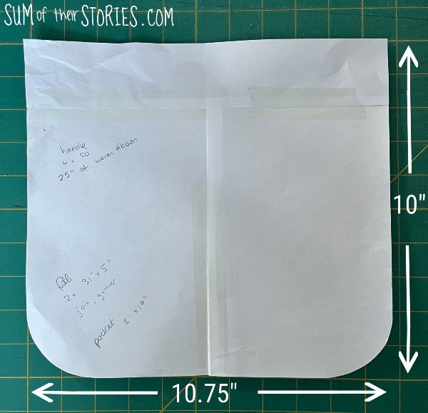 bag main pattern piece