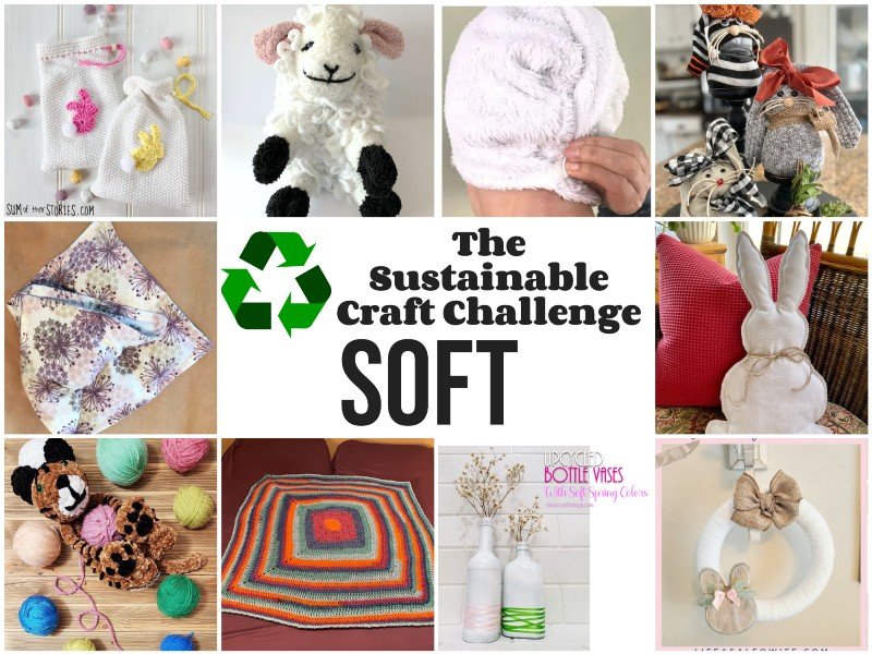 A collage of 10 craft ideas that are all soft themed
