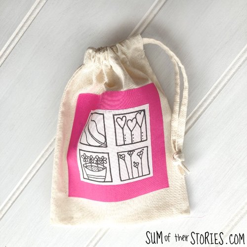 Promotional Drawstring Bag No Sew Upcycle — Sum of their Stories Craft Blog