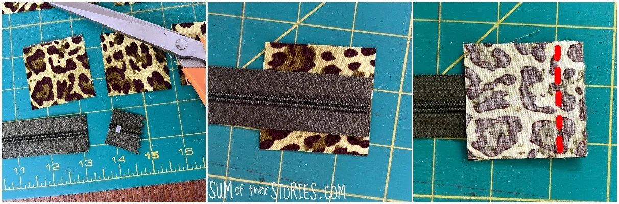 sewing ends to a zipper