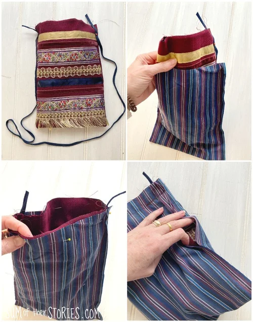 How to make a ribbon crossbody bag — Sum of their Stories Craft Blog
