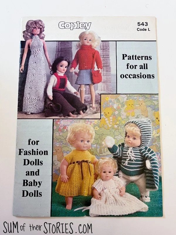1970s doll clothes pattern