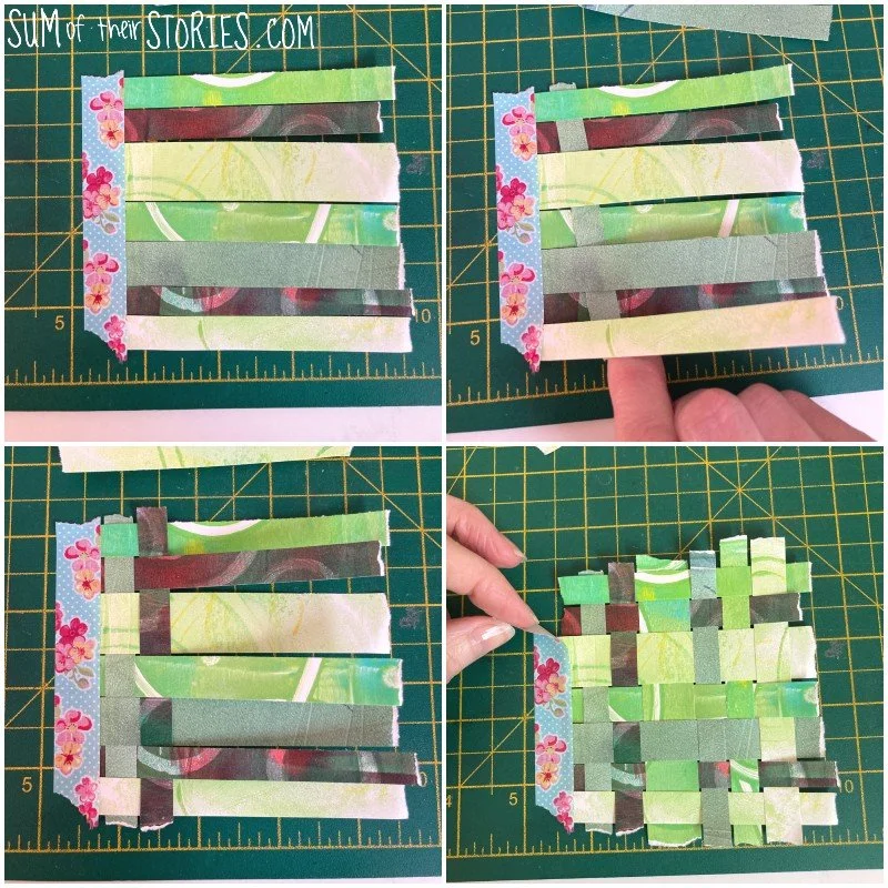 Woven Paper Greeting Cards — Sum of their Stories Craft Blog