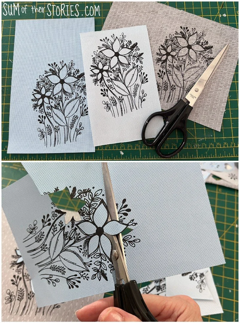 decoupage with security envelopes