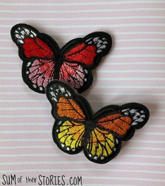 Embroidery Butterfly Patches, Sewing Butterfly Embroidery
