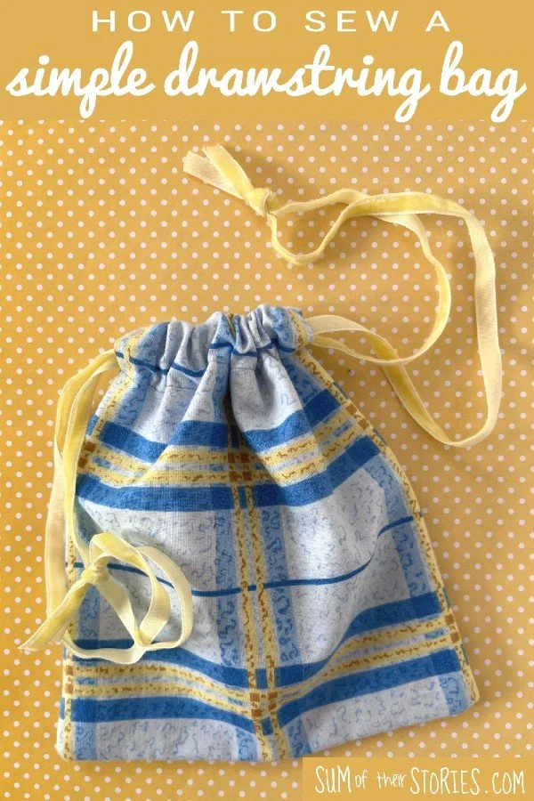 The Easiest Way to Sew a Fully Lined Drawstring Bag — Sum of their ...