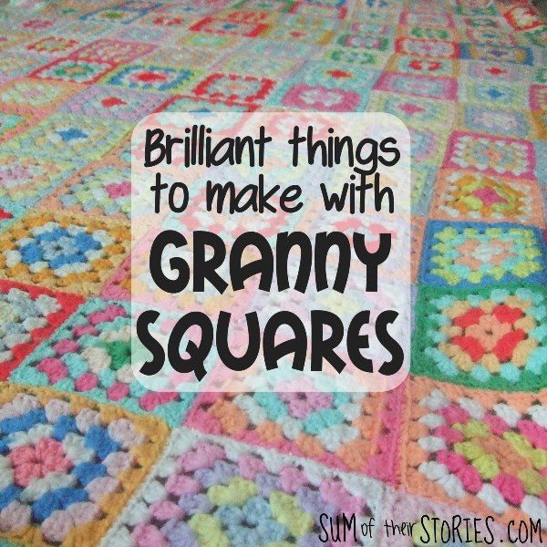brilliant things to make with granny squares on a granny square blanket background